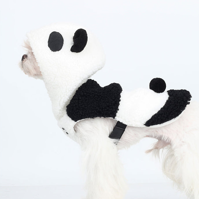 Panda Faux Fur Puffer Jacket
