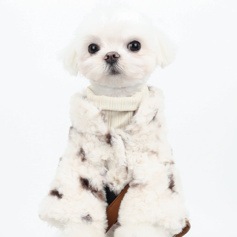 Reindeer Woodland Faux Fur Coat