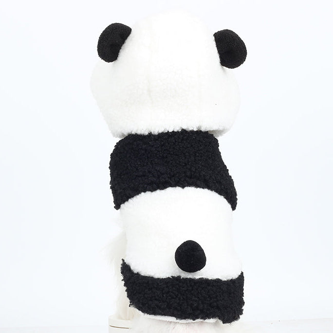Panda Faux Fur Puffer Jacket