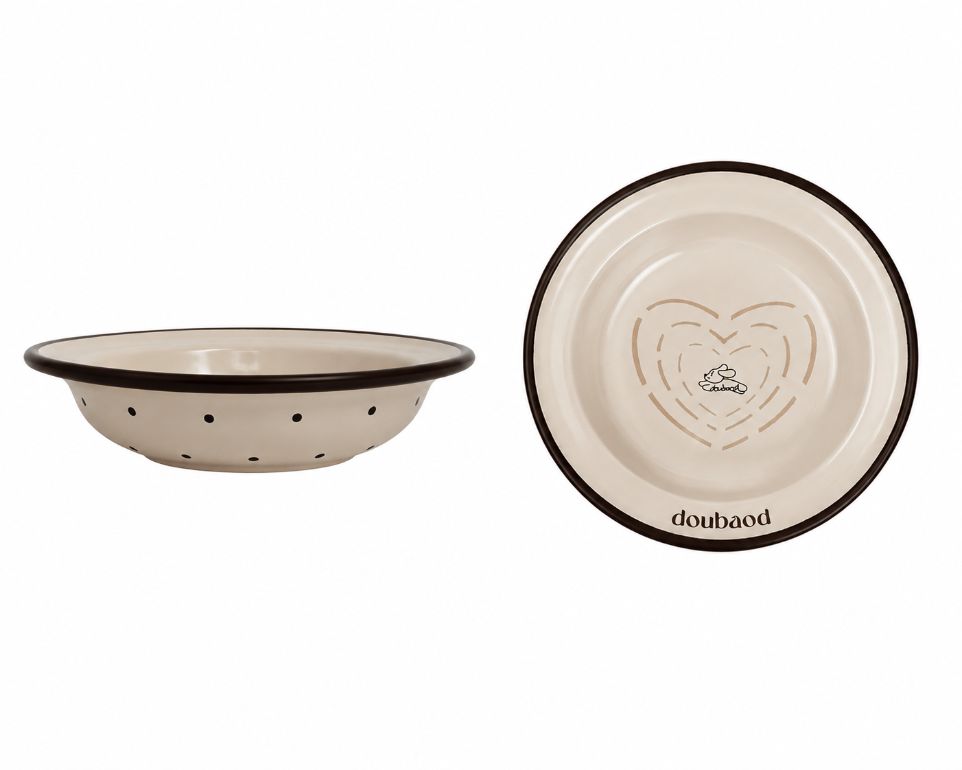 Heart Maze Ceramic Pet Bowl