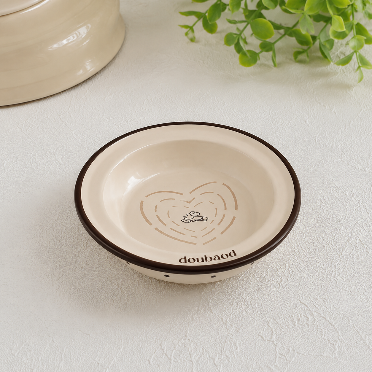 Heart Maze Ceramic Pet Bowl