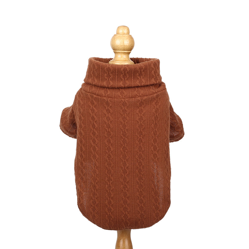Caramel Twist Turtleneck Sweater