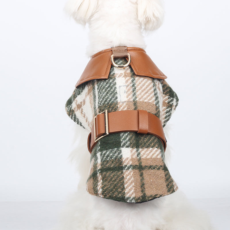 City Hunter Plaid Wool Coat