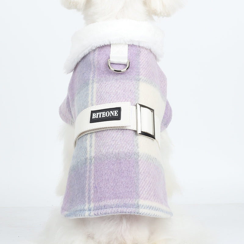 Colette Plaid Wool Coat