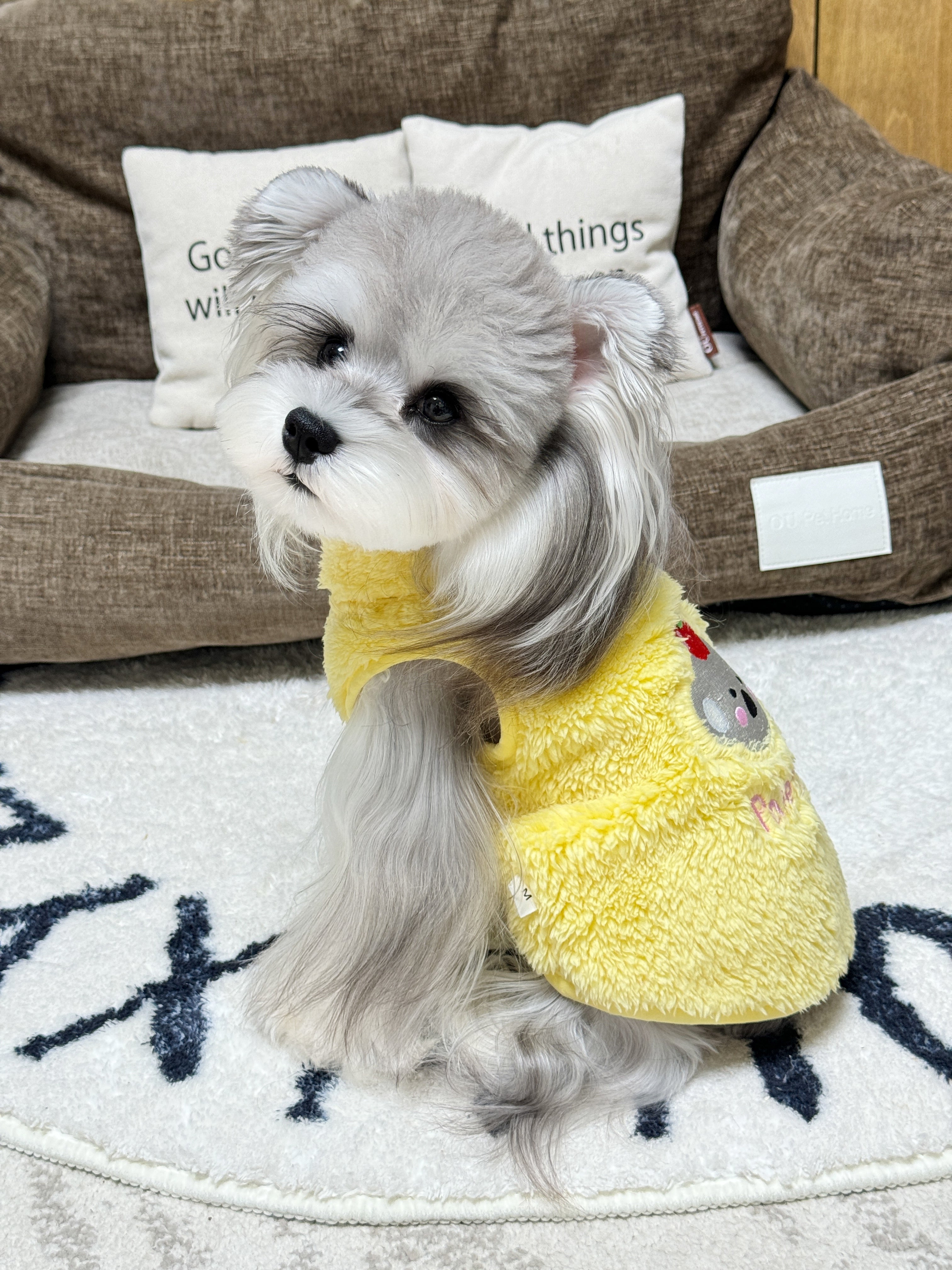 Yellow Koala Fleece Vest