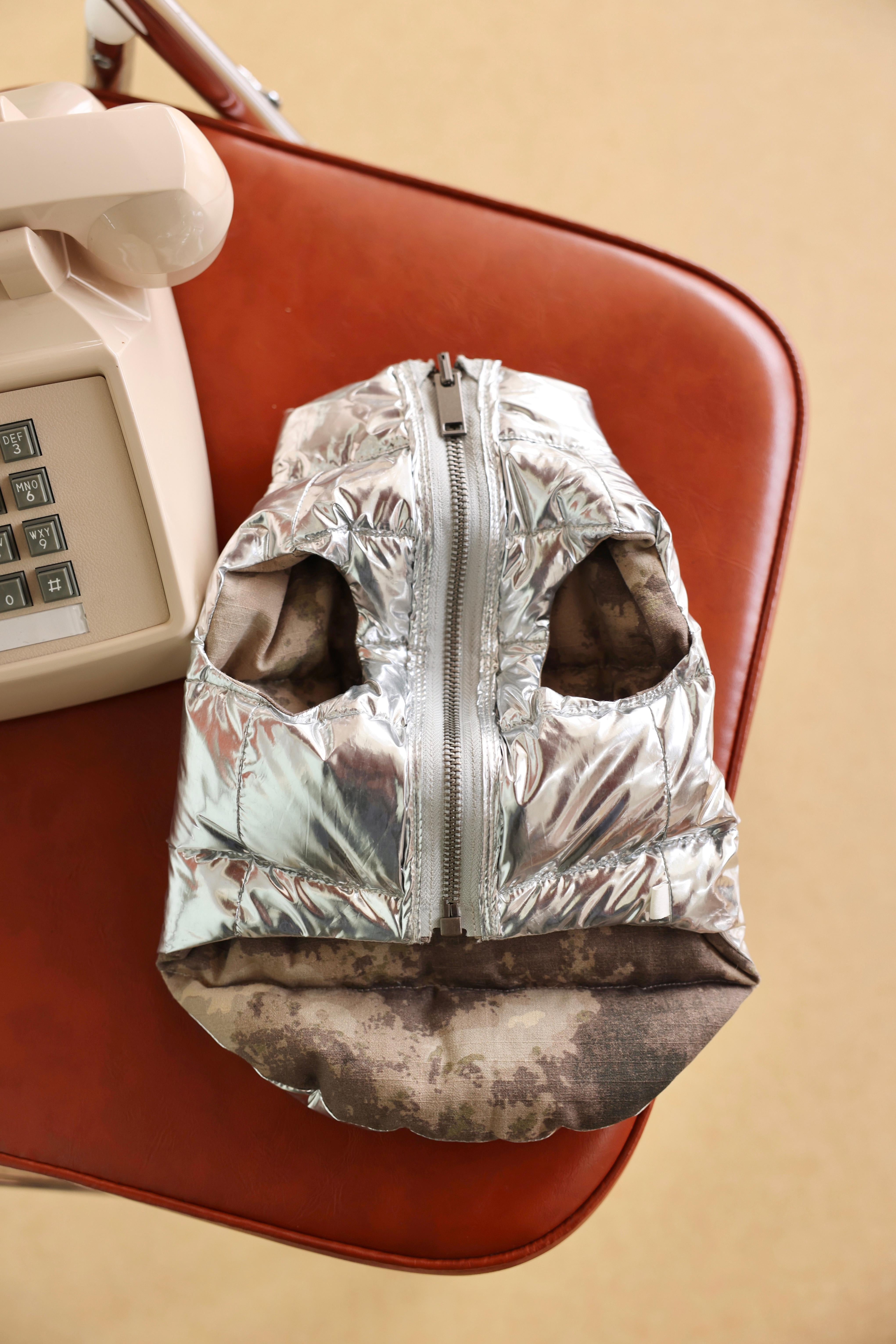 Camouflage Zip-Up Reversible Puffer Jacket