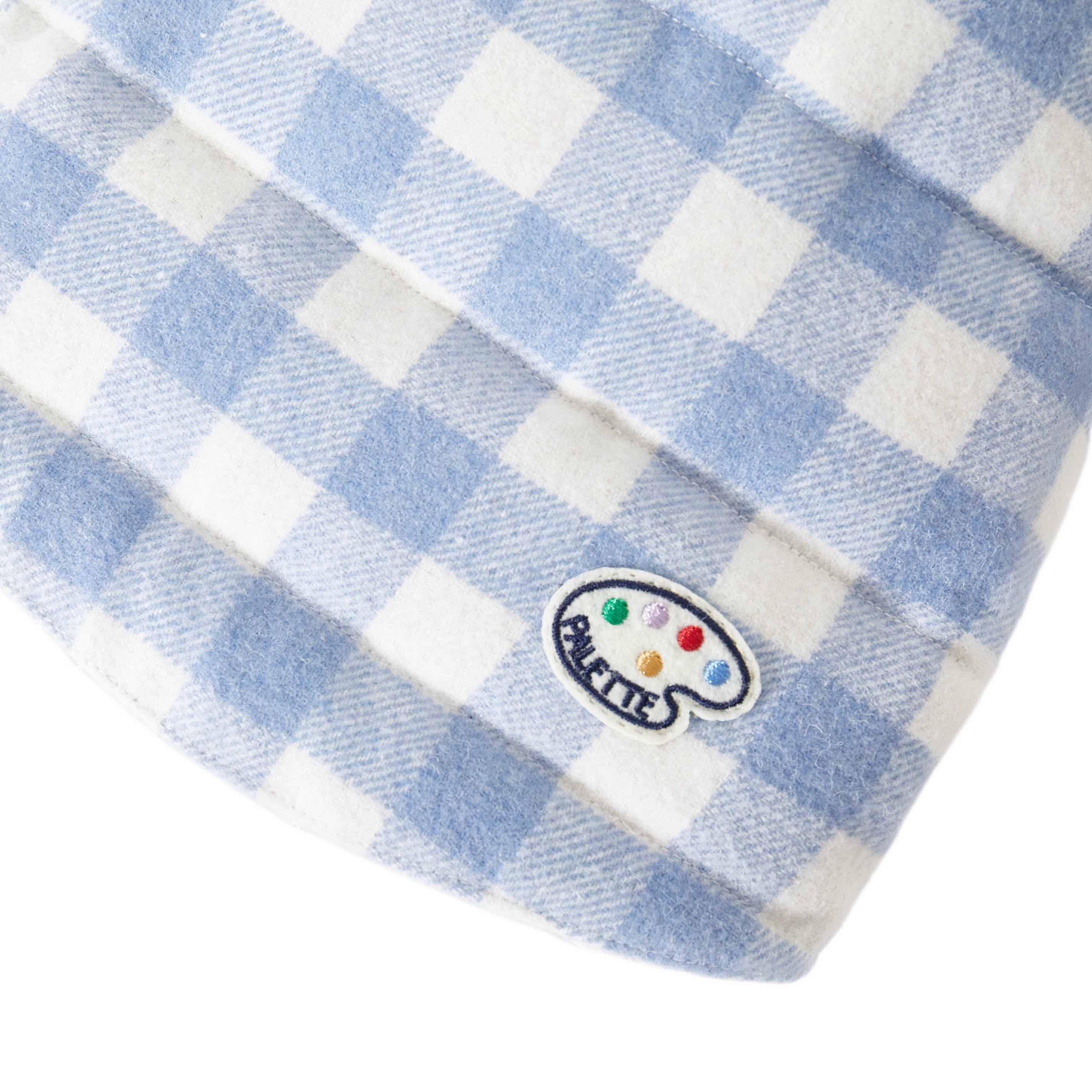 Silver Chanel-Style Plaid Puffer Jacket (Reversible)