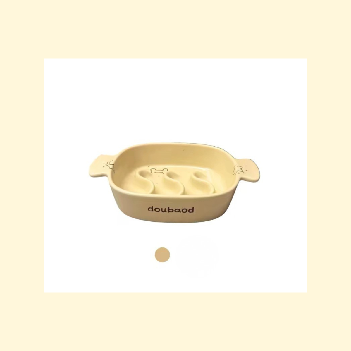 Ceramic Slow Feeder Bowl