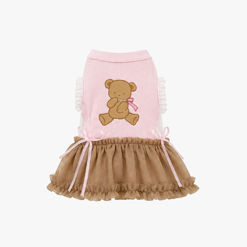 Pink Teddy Bear Dress