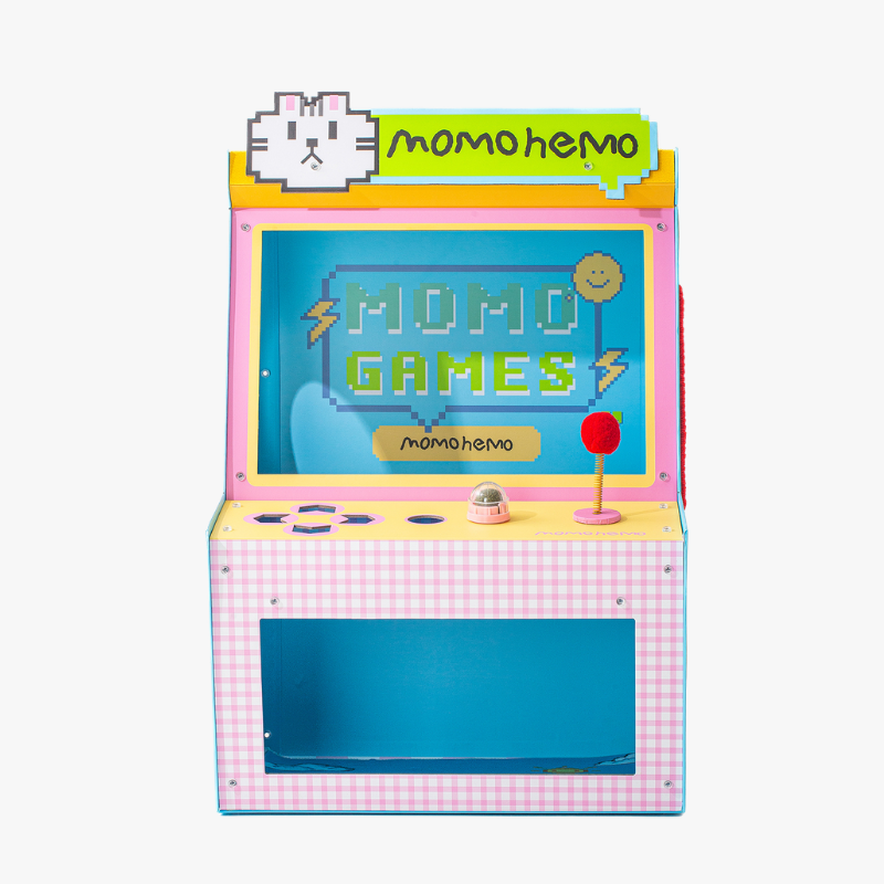 Gaming Console Cat House with Scratching Board