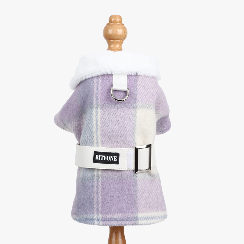 Colette Plaid Wool Coat